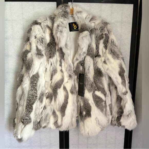 fur story Jackets Coats Fur Story Genuine Rabbit Fur Coat